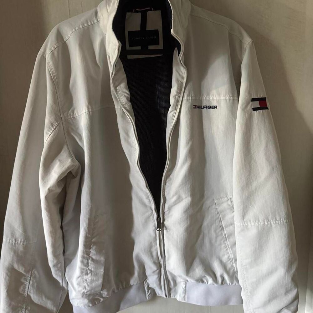 Tommy-Hilfiger Vintage Men's White Jacket